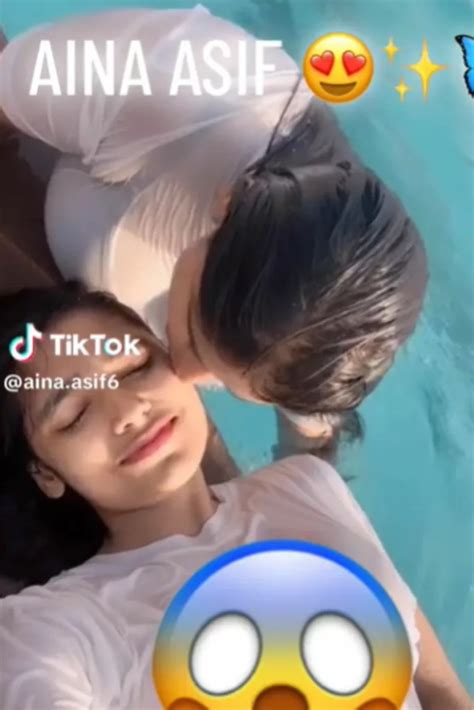 aina asif swimming|Swimming Fun with Aina Asif: TikTok Video 